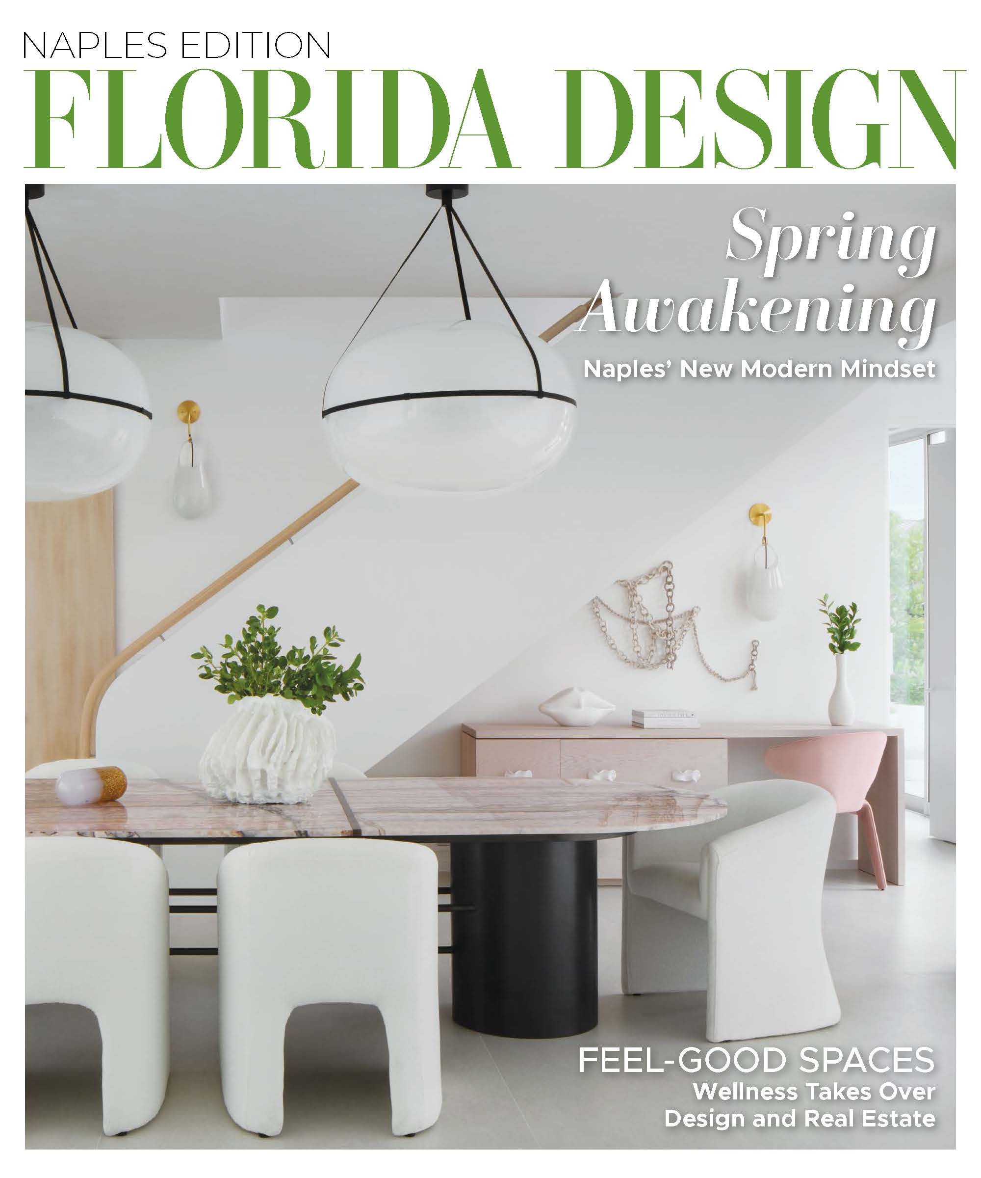 Florida Design Naples Edition, February 2026 featuring a high-rise condo renovation by Hudson Park Interior Design